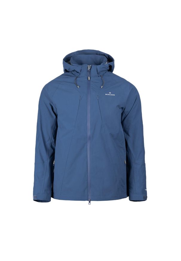 Bergson - Kurtka męśka 3w1 Everfolk 2. Kolor: niebieski. Sport: turystyka piesza