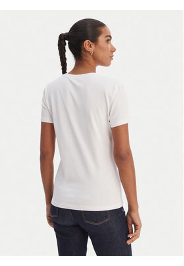 Fracomina T-Shirt FR26ST3002J401N5 Biały Regular Fit. Kolor: biały. Materiał: bawełna