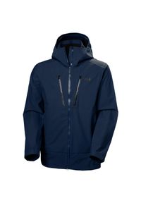 Długa kurtka narciarska Helly Hansen Alpha. Kolor: niebieski. Długość: długie. Sezon: zima. Sport: narciarstwo #1