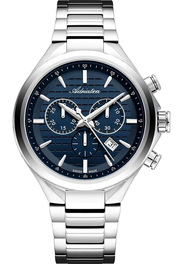 Zegarek Adriatica Zegarek męski Adriatica A8334.5115CH srebrny. Kolor: srebrny