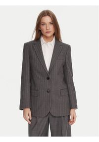 TOMMY HILFIGER - Tommy Hilfiger Marynarka WW0WW48262 Szary Relaxed Fit. Kolor: szary. Materiał: syntetyk