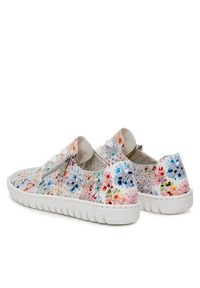 Rieker Sneakersy M2306-90 Biały. Kolor: biały. Materiał: zamsz, skóra