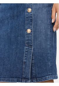 Guess Spódnica jeansowa W3BD87 D4H77 Granatowy Slim Fit. Kolor: niebieski. Materiał: jeans, bawełna #4