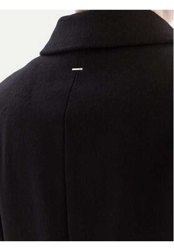 BOSS Płaszcz wełniany Classin 50548371 Czarny Regular Fit. Kolor: czarny. Materiał: wełna