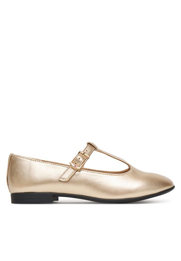 TOMMY HILFIGER - Baleriny Tommy Hilfiger. Kolor: złoty