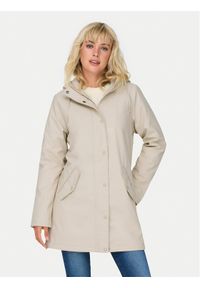 only - ONLY Kurtka przeciwdeszczowa Sally 15206116 Beżowy Regular Fit. Kolor: beżowy. Materiał: syntetyk #1