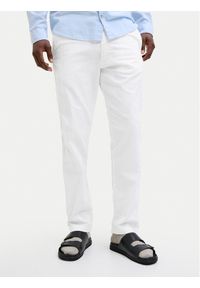 Jack & Jones - Jack&Jones Spodnie materiałowe Kane 12274977 Biały Relaxed Fit. Kolor: biały. Materiał: bawełna