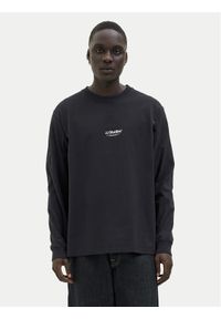 Jack & Jones - Jack&Jones Longsleeve Soho 12278788 Czarny Relaxed Fit. Kolor: czarny. Materiał: bawełna. Długość rękawa: długi rękaw