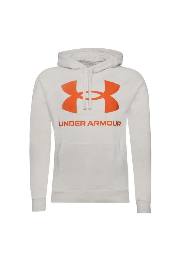 Bluza treningowa męska Under Armour Rival Fleece Big Logo Hoodie. Typ kołnierza: kaptur. Kolor: pomarańczowy, wielokolorowy