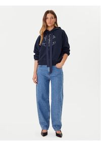 JOOP! Jeans Bluza Tinna 30046176 Granatowy Regular Fit. Kolor: niebieski. Materiał: bawełna #5