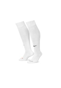 Getry piłkarskie dla dorosłych Nike Classic II. Kolor: biały. Materiał: nylon. Sport: piłka nożna