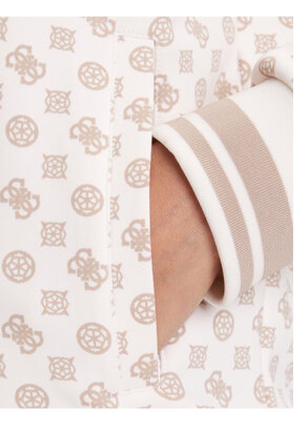 Guess Bluza V5YQ03 KB212 Écru Regular Fit. Materiał: syntetyk