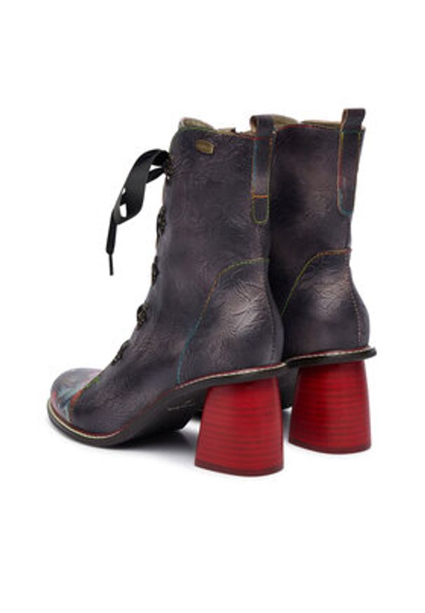 Laura Vita Botki Evcao 311 Szary. Kolor: szary. Materiał: skóra