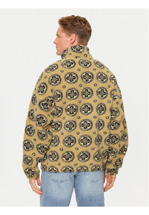 Jack & Jones Bluza Geo Teddy 12274453 Brązowy Relaxed Fit. Kolor: brązowy. Materiał: syntetyk