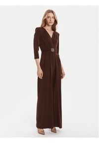 Rinascimento Kombinezon CFC0126185003 Brązowy Regular Fit. Kolor: brązowy. Materiał: syntetyk