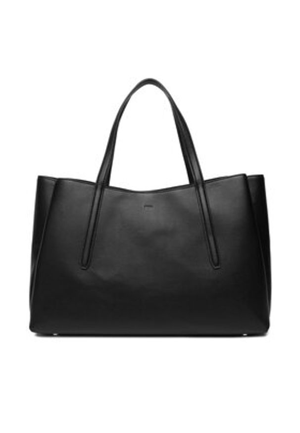 BOSS Torebka 50557890 Czarny. Kolor: czarny. Materiał: skórzane