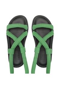 Tommy Jeans Sandały Sandal EN0EN02073 Zielony. Kolor: zielony. Materiał: materiał #7