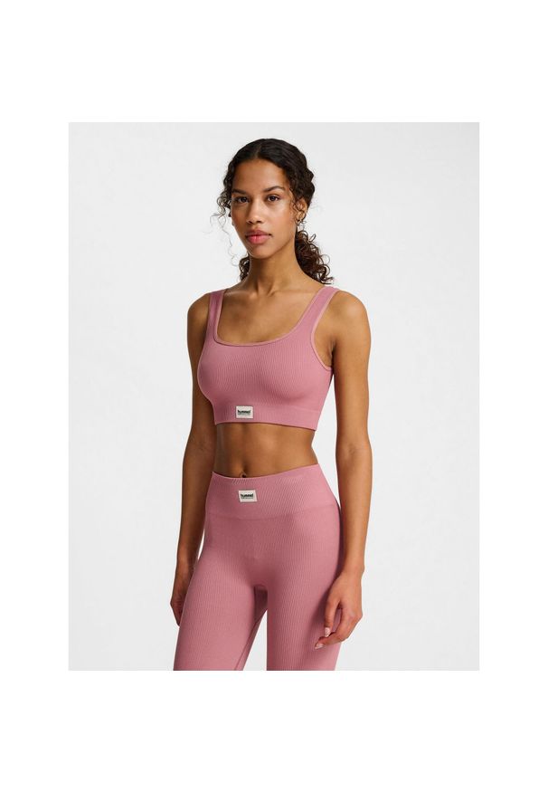 Bezszwowy biustonosz dla kobiet Hummel Pulse. Kolor: fioletowy