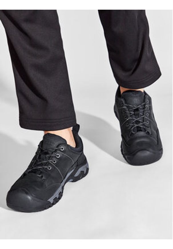 keen - Keen Trekkingi Targhee II Oxford 1022512 Czarny. Kolor: czarny. Materiał: skóra, nubuk. Sport: turystyka piesza