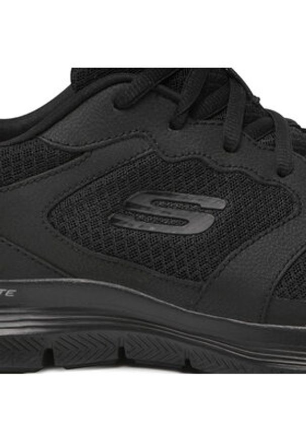 skechers - Skechers Sneakersy Flex Advantage 4.0 232225/BBK Czarny. Kolor: czarny. Materiał: materiał