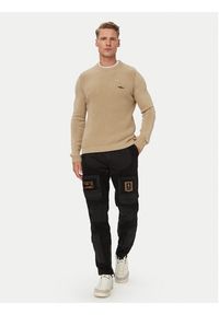 Aeronautica Militare Sweter 262MA1571UL00409 Beżowy Regular Fit. Kolor: beżowy. Materiał: bawełna #5