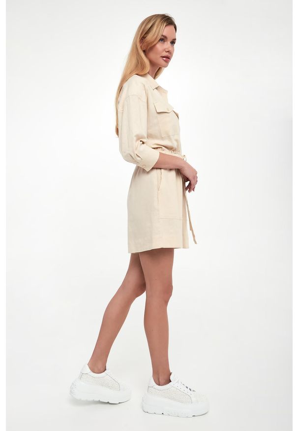 Twinset U&B - Kombinezon damski lniany TWINSET U&B. Materiał: len