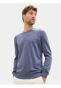 Tom Tailor Sweter 1012820 Niebieski Regular Fit. Kolor: niebieski. Materiał: bawełna #6