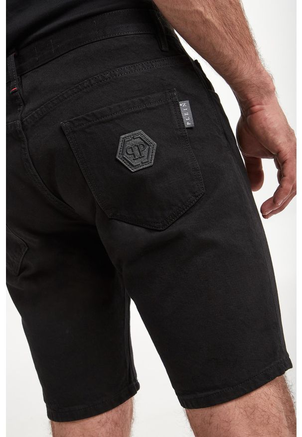 Philipp Plein - Spodenki męskie jeansowe PHILLIP PLEIN. Materiał: jeans