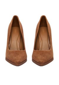 Gino Rossi - GINO ROSSI Szpilki EO-AZI-LT2472-1 Brązowy. Kolor: brązowy. Materiał: skóra, zamsz. Obcas: na szpilce #8