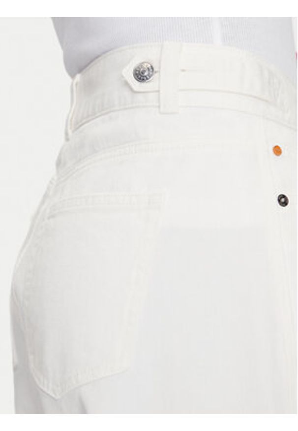 BOSS Jeansy Talashea 50537020 Écru Wide Leg. Kolor: kremowy