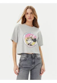only - ONLY T-Shirt Mickey Minnie 15348126 Szary Regular Fit. Kolor: szary. Materiał: bawełna