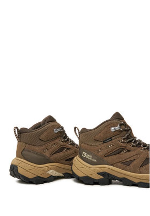 Jack Wolfskin Trekkingi Vojo Tour Texapore Mid W A62071 Brązowy. Kolor: brązowy. Materiał: skóra