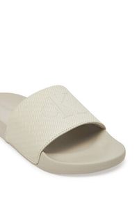 Calvin Klein Jeans Klapki Slide Aop Print YM0YM01269 Beżowy. Kolor: beżowy. Wzór: nadruk #3