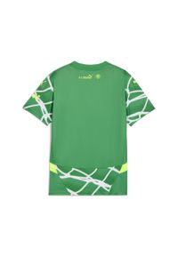 Puma - Młodzieżowa koszulka bramkarskie Manchester City 24/25 PUMA. Kolor: zielony, wielokolorowy, żółty. Wzór: aplikacja. Sport: piłka nożna