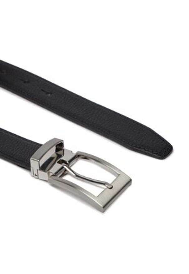 Jack & Jones - Jack&Jones Pasek Męski 12246672 Czarny. Kolor: czarny. Materiał: skóra