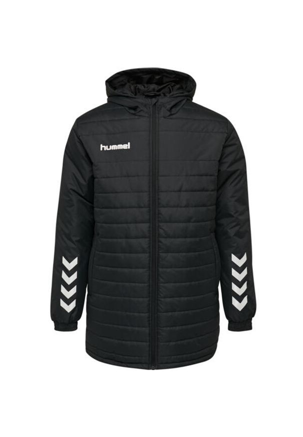 Kurtka piłkarska męska Hummel Promo Bench Jacket. Kolor: czarny. Sport: piłka nożna