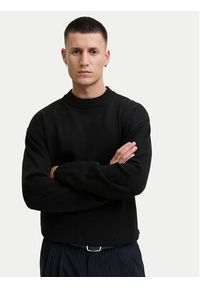 Jack & Jones - Jack&Jones Sweter Urban 12278942 Czarny Relaxed Fit. Kolor: czarny. Materiał: bawełna #3