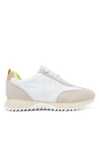 Guess Sneakersy FLTBAI SUE12 Beżowy. Kolor: beżowy. Materiał: zamsz, skóra