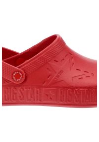 Big-Star - Czerwone Klapki Big Star Męskie Wodoodporne Buty. Okazja: na plażę, na spacer. Kolor: czerwony. Styl: wakacyjny #4