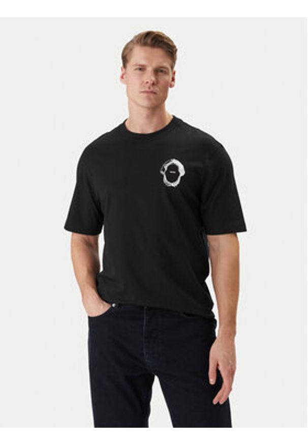 Hugo - HUGO T-Shirt Nofishix 50554370 Czarny Regular Fit. Kolor: czarny. Materiał: bawełna
