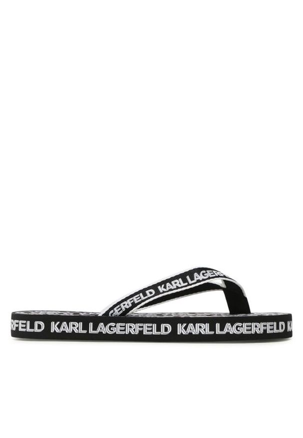 Karl Lagerfeld - KARL LAGERFELD Japonki KL81003 Y01 Czarny. Kolor: czarny. Materiał: materiał