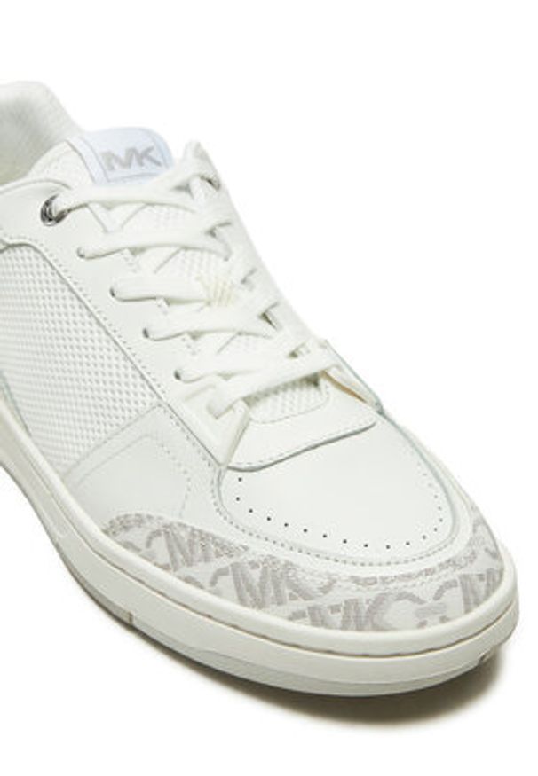 MICHAEL Michael Kors Sneakersy Rebel Empire Monogram 42F4RBFS1D Biały. Kolor: biały. Materiał: skóra