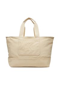 Calvin Klein Jeans Torebka Pocket Canvas Zip Weekender LV04G3093G Écru