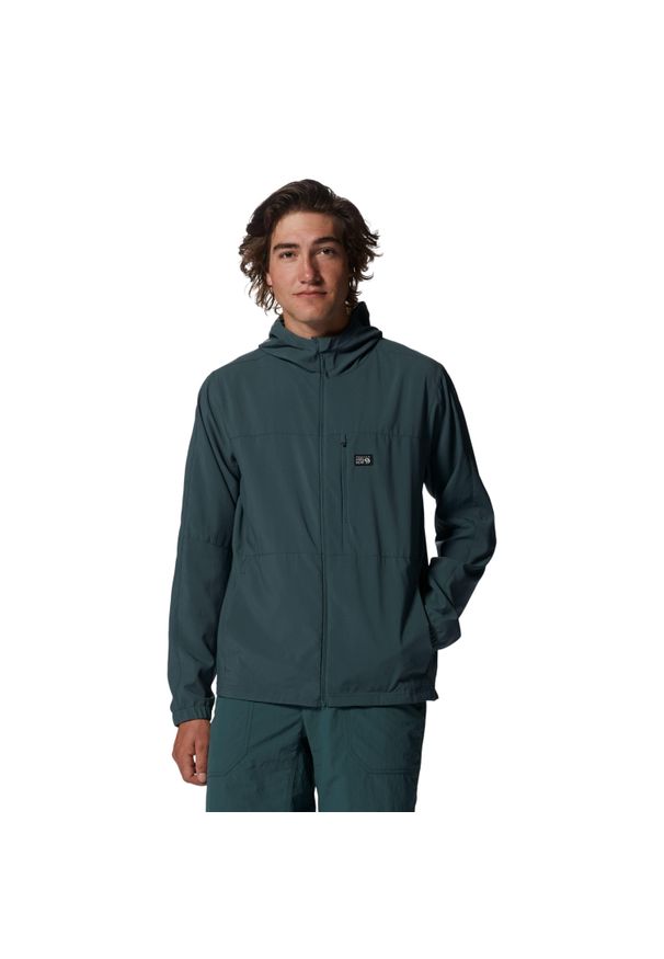 MOUNTAIN HARDWEAR - Kurtka wodoodporna Mountain Hardwear Sender™. Kolor: czarny, zielony, wielokolorowy. Sport: turystyka piesza, wspinaczka