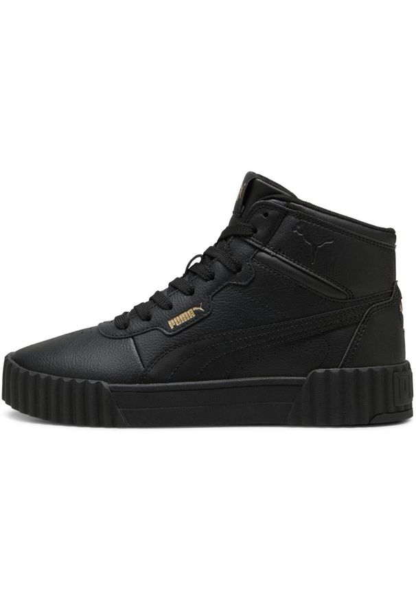 Adidasy Puma Carina 3.0 Mid, Kobiety. Kolor: czarny. Materiał: syntetyk, materiał. Sport: fitness