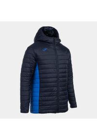 Kurtka z kapturem Joma Urban V. Typ kołnierza: kaptur. Kolor: niebieski. Długość: długie. Sezon: zima. Sport: bieganie #1