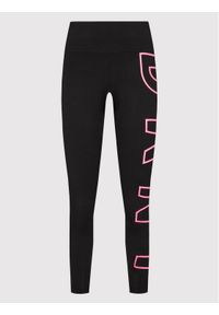 DKNY Sport Legginsy DPPP1960 Czarny Slim Fit. Kolor: czarny. Materiał: bawełna. Styl: sportowy