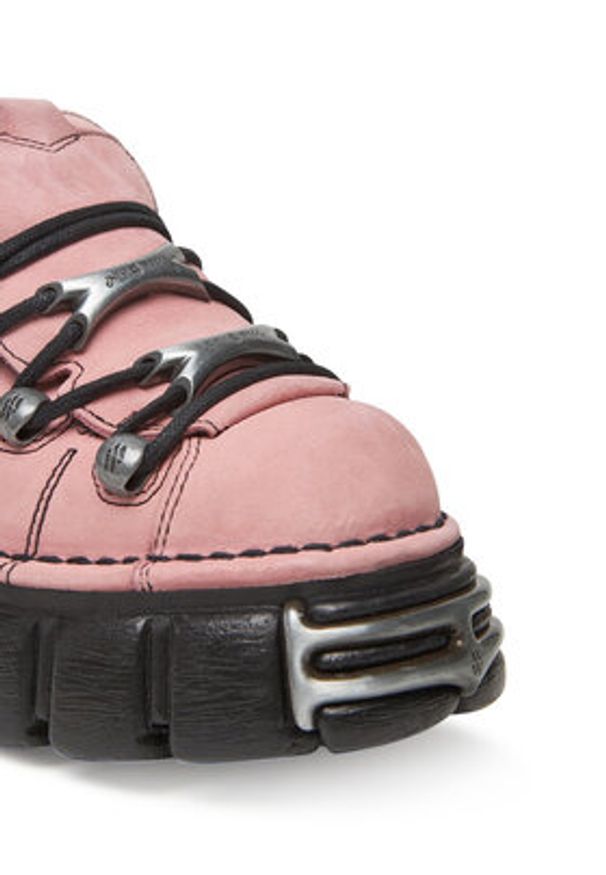 NEW ROCK Sneakersy M-120N-C78 Różowy. Kolor: różowy. Materiał: skóra, zamsz