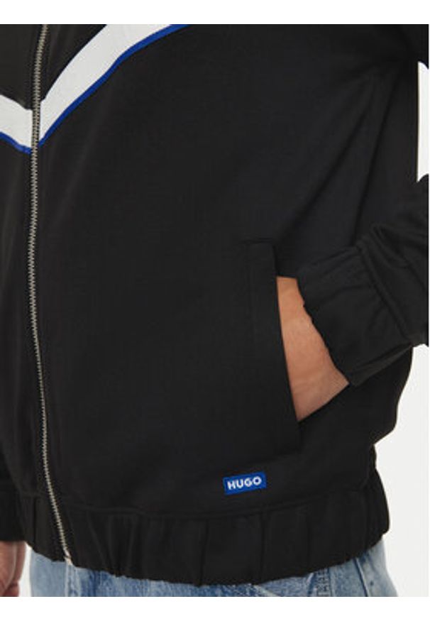 Hugo Bluza Napones 50516992 Czarny Regular Fit. Kolor: czarny. Materiał: bawełna, syntetyk