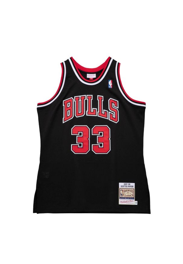 Mitchell & Ness - Autentyczna koszulka Chicago Bulls Scottie Pippen Alternate 1997/98. Kolor: czarny. Sport: koszykówka